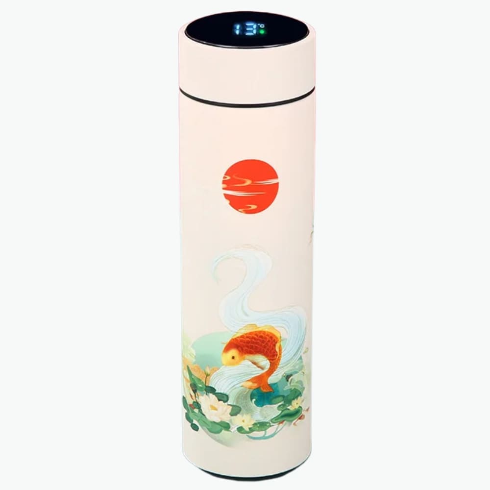 16.9oz Temperature Display Vacuum Flask Stainless Steel Inviteck