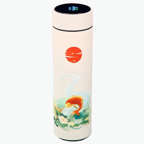 16.9oz Temperature Display Vacuum Flask Stainless Steel Inviteck