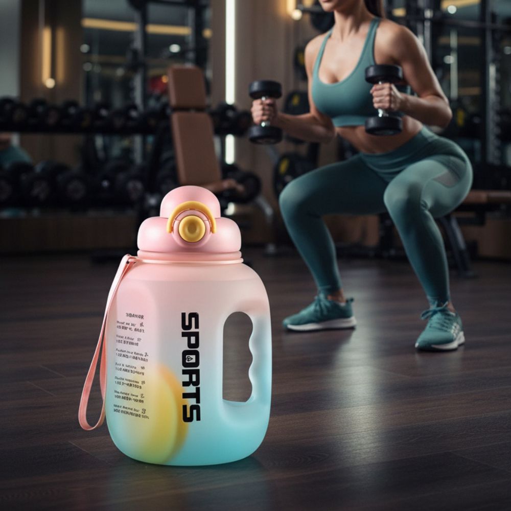 GIANXI 84.5oz Large Capacity Sport Water Bottle with Straw