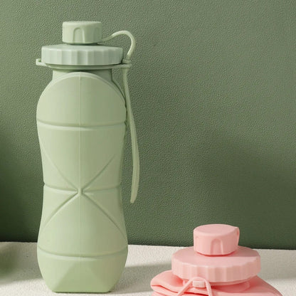 16.9oz Silicone Foldable Water Bottle – Portable Collapsible Cup Inviteck