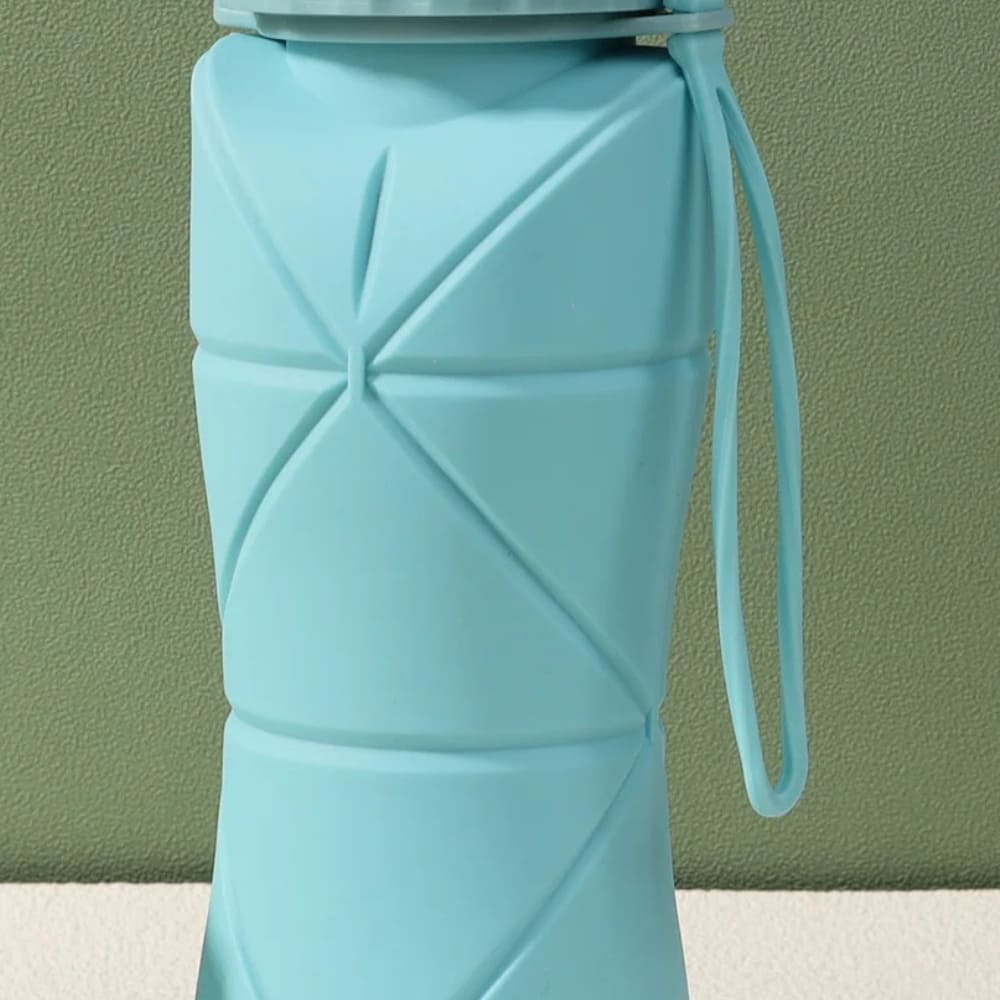 16.9oz Silicone Foldable Water Bottle – Portable Collapsible Cup Inviteck