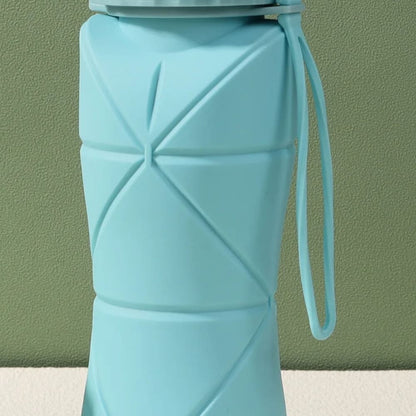 16.9oz Silicone Foldable Water Bottle – Portable Collapsible Cup Inviteck