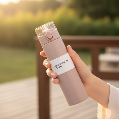8.5oz Mini Stainless Steel Thermos Cup with Straw Inviteck