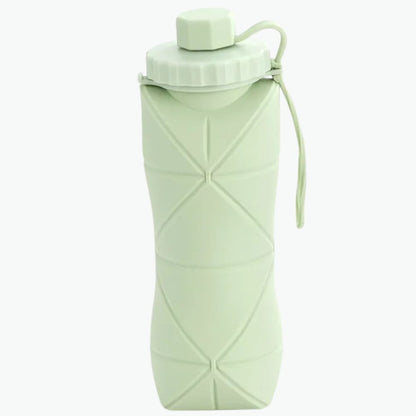 16.9oz Silicone Foldable Water Bottle – Portable Collapsible Cup Inviteck