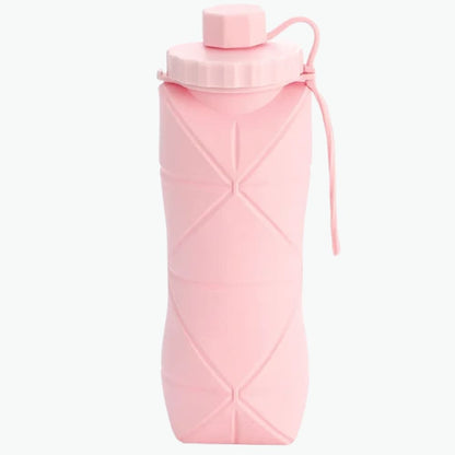16.9oz Silicone Foldable Water Bottle – Portable Collapsible Cup Inviteck