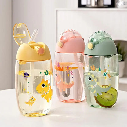 Kids Water Bottle with Straw – Portable School Cup  600ml Inviteck