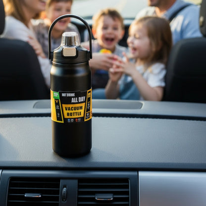 33.8oz Insulated Stainless Steel Water Bottle with Straw & Handle Inviteck