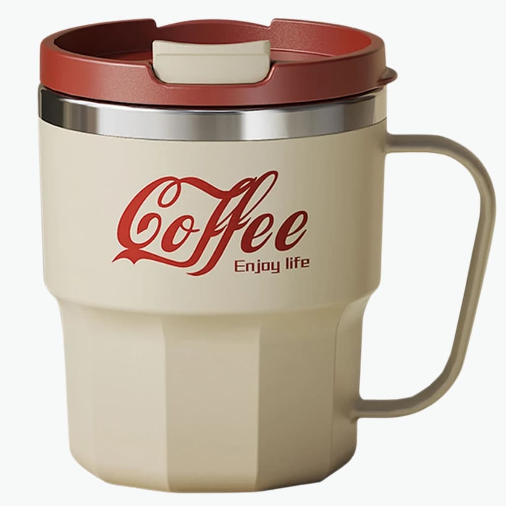 13.5oz Stainless Steel Insulated Coffee Mug with Handle Inviteck