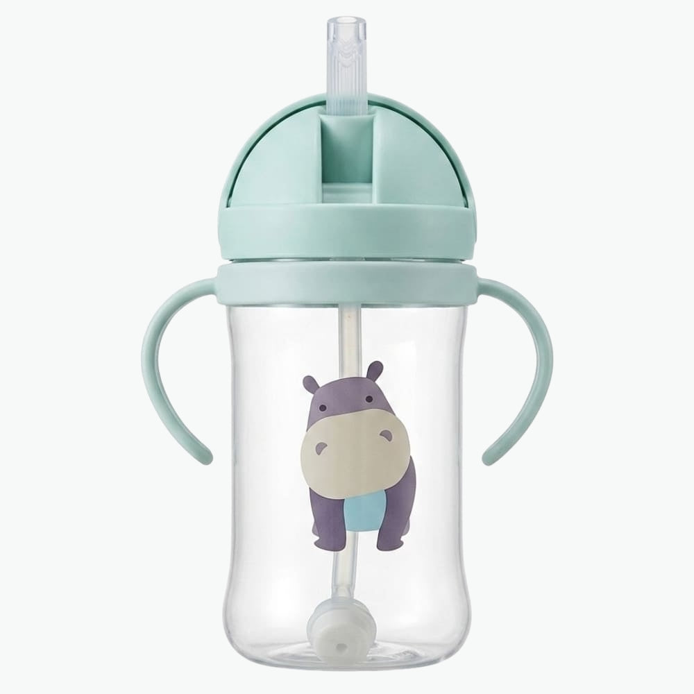 Kids Water Bottle with Straw 12 oz  Leak-Proof BPA Free Inviteck