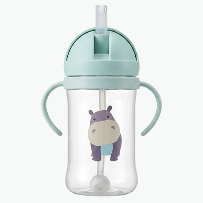 Kids Water Bottle with Straw 12 oz  Leak-Proof BPA Free Inviteck