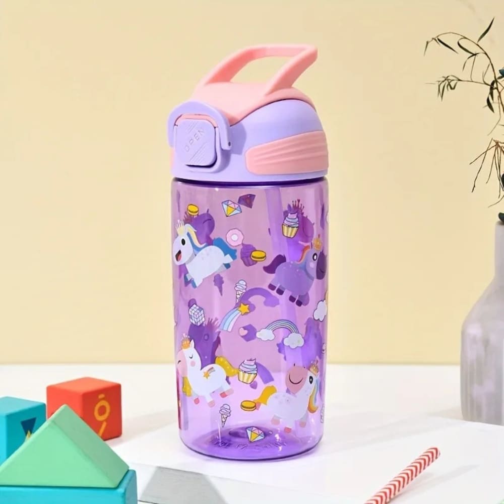 20oz Dinosaur PC Plastic Water Bottle with Handle Inviteck