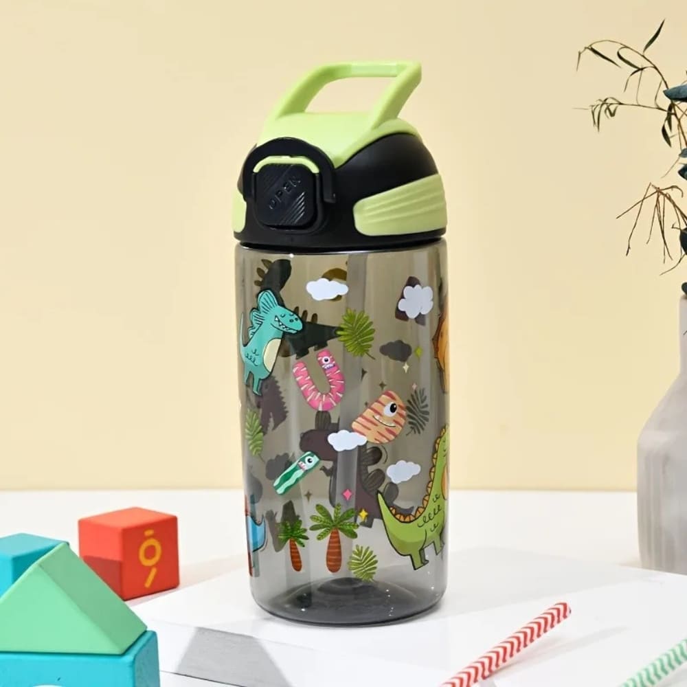 20oz Dinosaur PC Plastic Water Bottle with Handle Inviteck