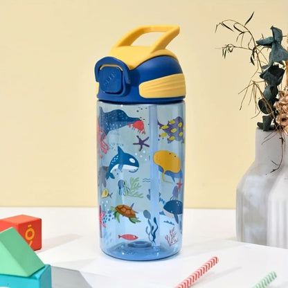 20oz Dinosaur PC Plastic Water Bottle with Handle Inviteck