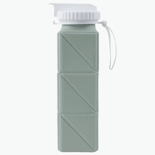 21oz Square Silicone Foldable Water Bottle Inviteck