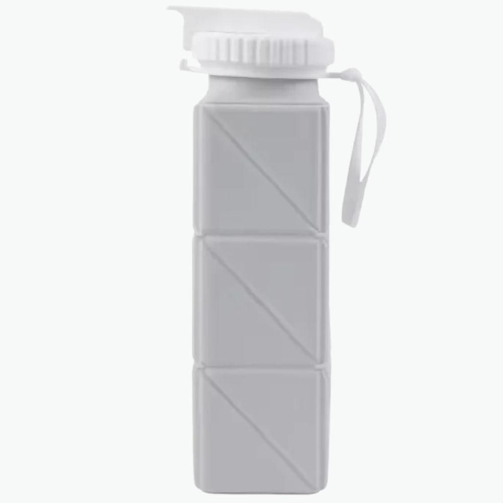 21oz Square Silicone Foldable Water Bottle Inviteck