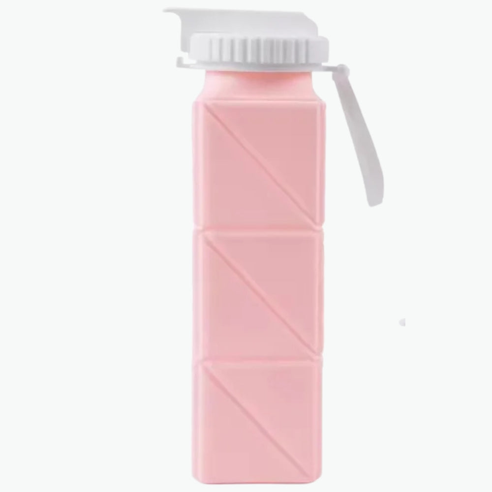 21oz Square Silicone Foldable Water Bottle Inviteck