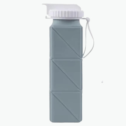 21oz Square Silicone Foldable Water Bottle Inviteck