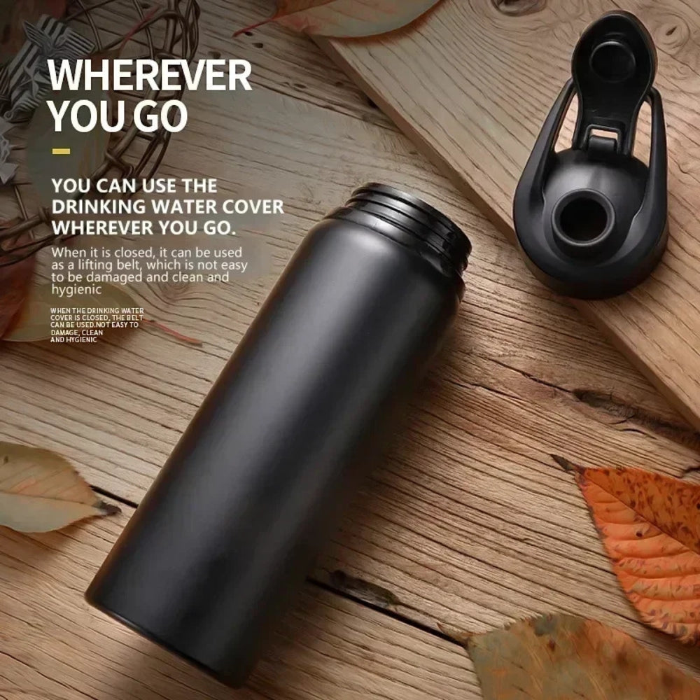 20oz Stainless Steel Bicycle Water Bottle Portable Sports Inviteck