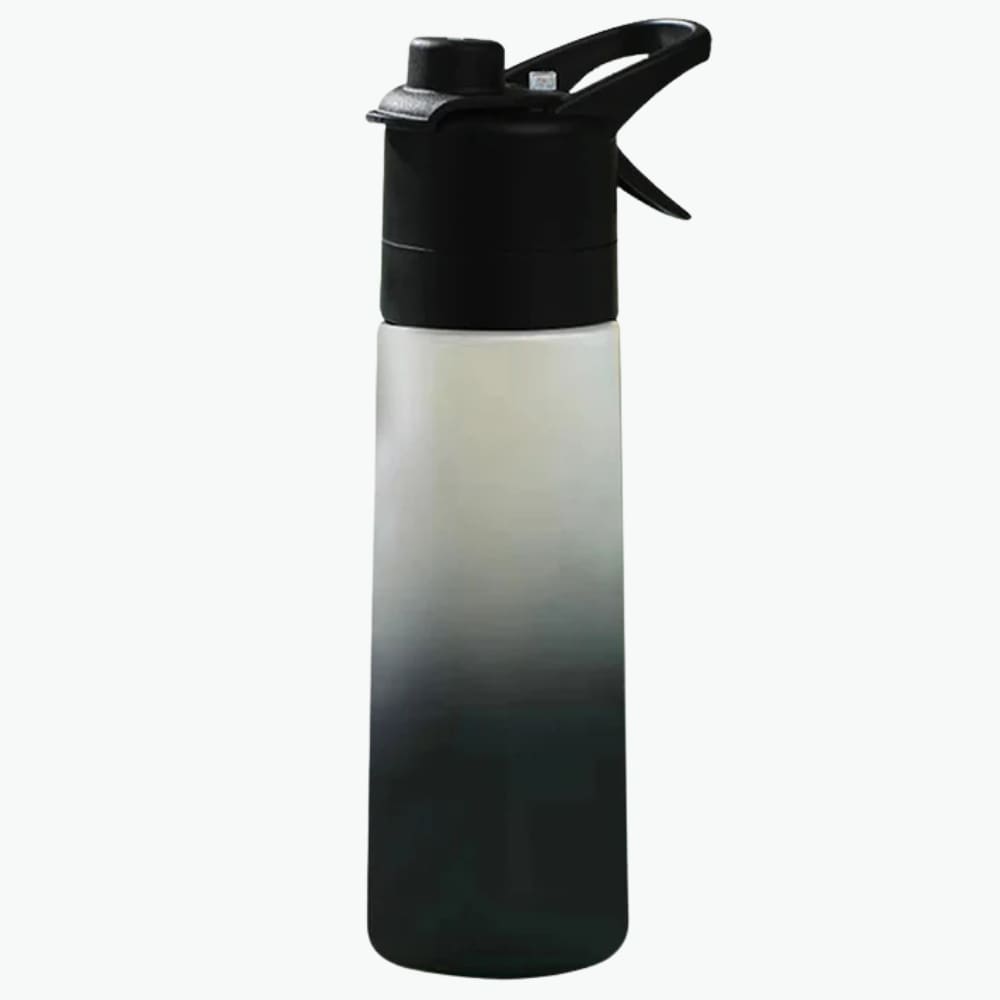 Gradient Frosted Spray Water Bottle with Straw Inviteck