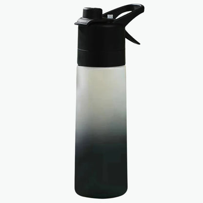 Gradient Frosted Spray Water Bottle with Straw Inviteck