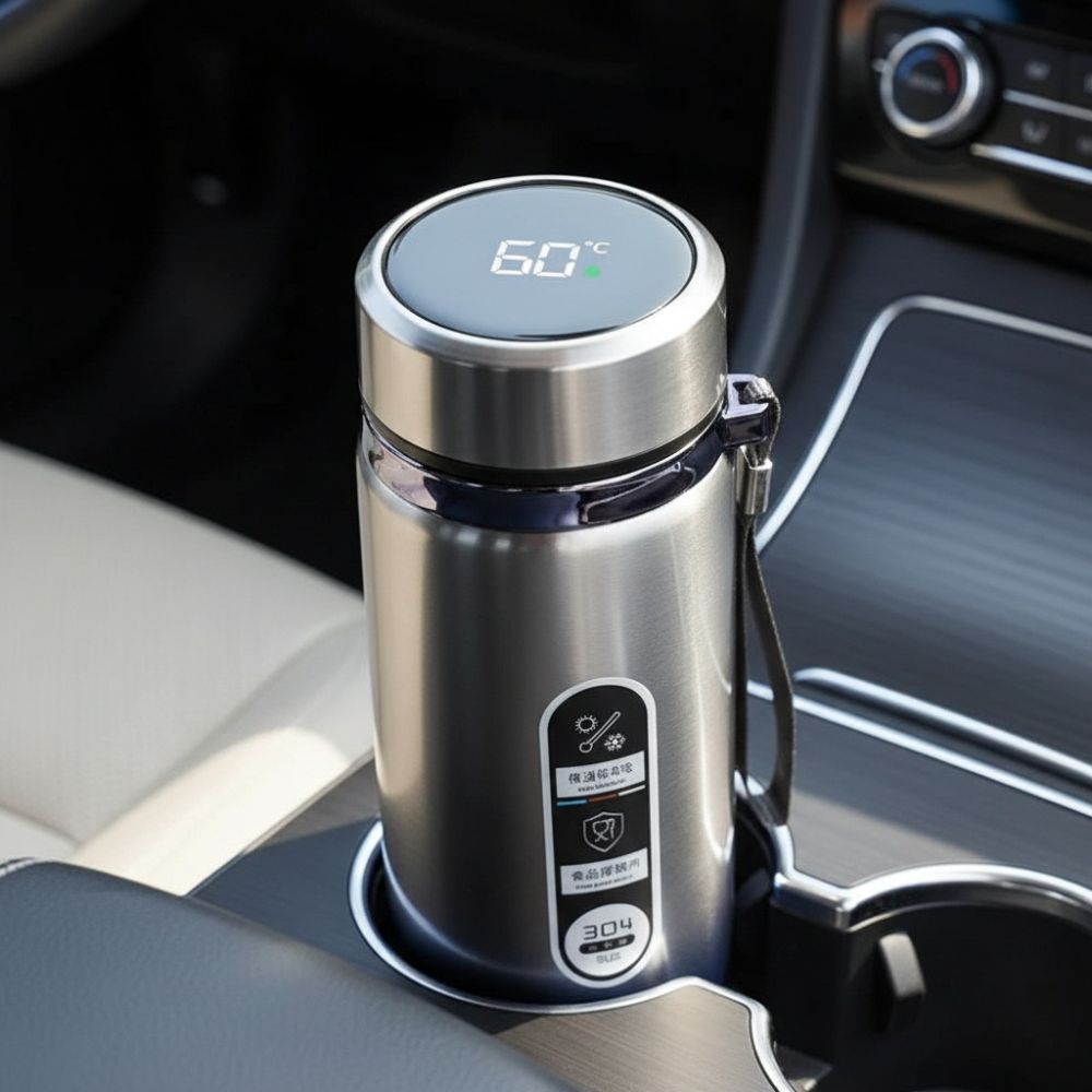 27oz Smart Insulated Water Bottle with LED Temperature Display Inviteck