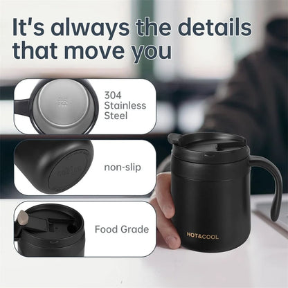 11.8oz Stainless Steel Insulated Coffee Mug with Handle Inviteck
