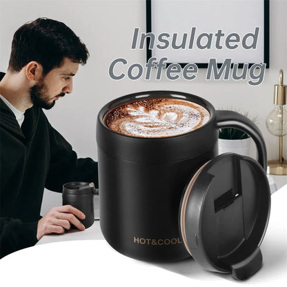 11.8oz Stainless Steel Insulated Coffee Mug with Handle Inviteck