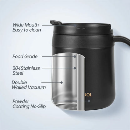 11.8oz Stainless Steel Insulated Coffee Mug with Handle Inviteck