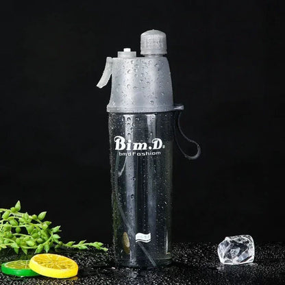 BimD 2-in-1 Spray Water Bottle – Portable Cooling Mug for Sports