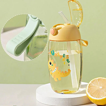 Kids Water Bottle with Straw – Portable School Cup  600ml Inviteck