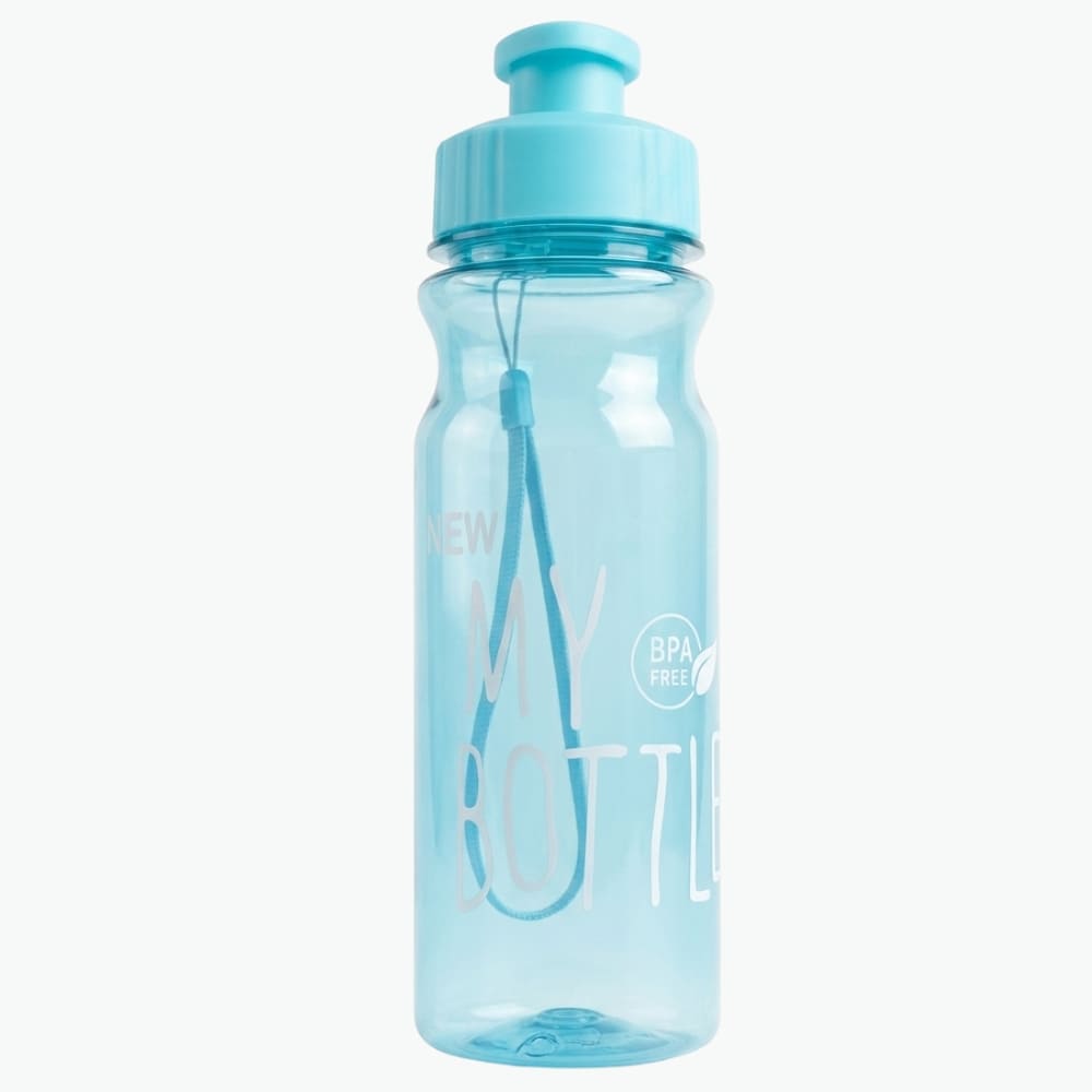 18.6oz Transparent PET Plastic Water Bottle with Flip Lid Inviteck
