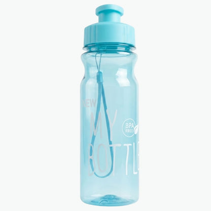 18.6oz Transparent PET Plastic Water Bottle with Flip Lid Inviteck