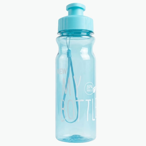 18.6oz Transparent PET Plastic Water Bottle with Flip Lid Inviteck
